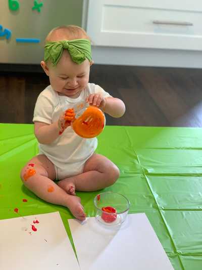 Finger and Sponge Painting