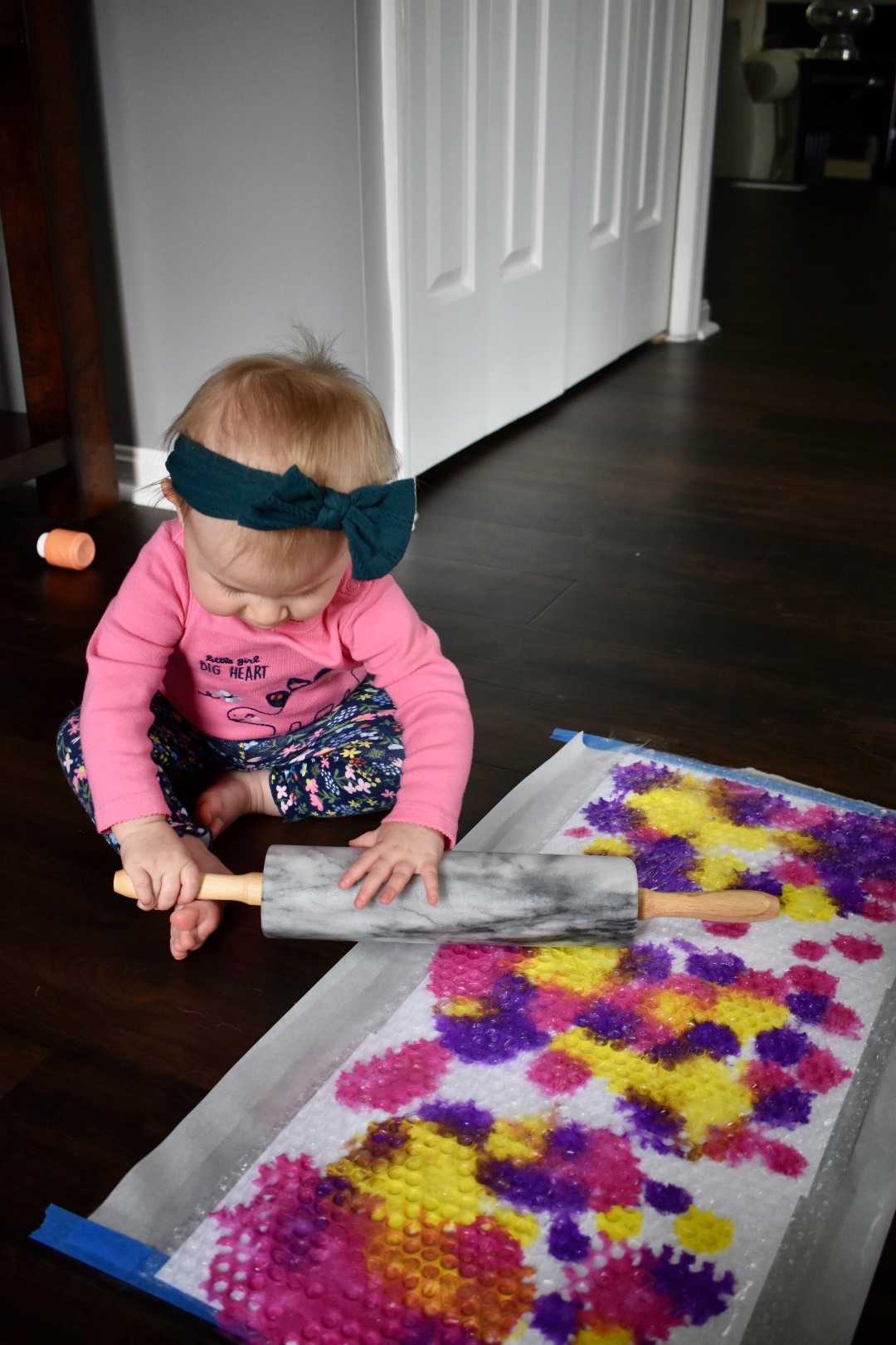 Bubble Wrap Paint - Mess-Free Sensory Painting