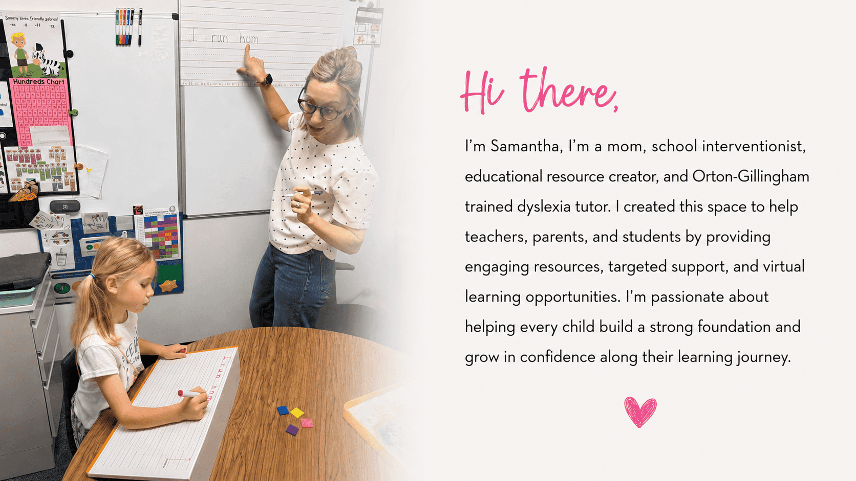 Samantha Teaching